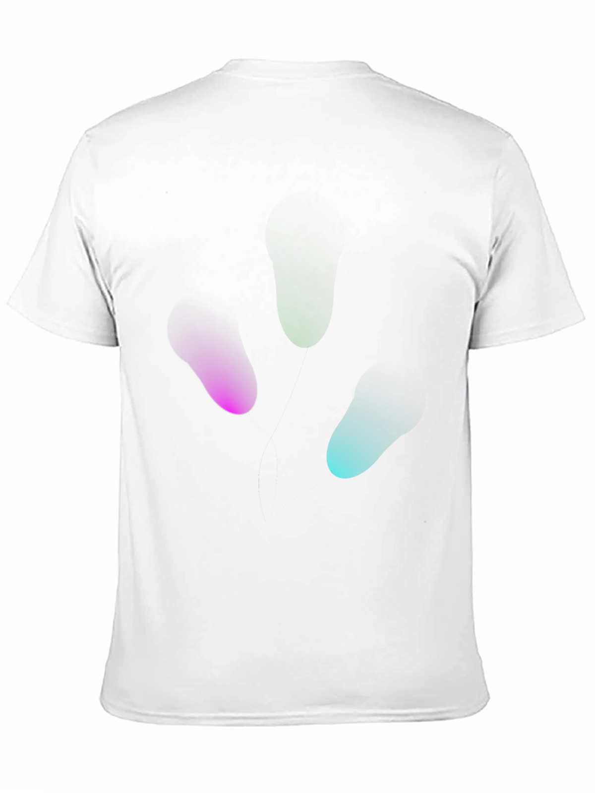 Abstract Blob Graphic Black T-Shirt