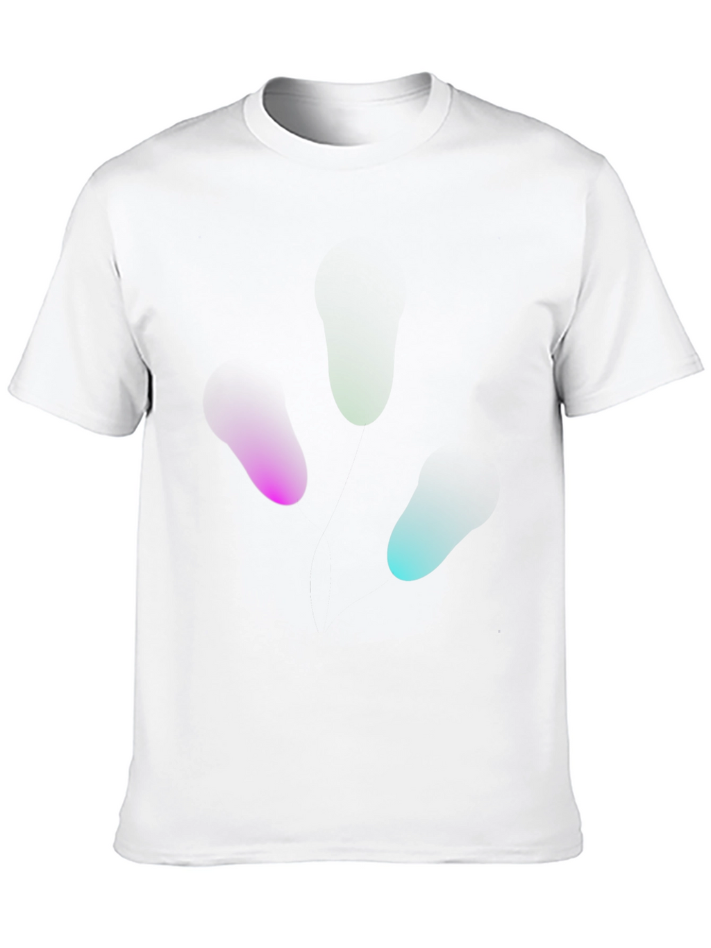 Abstract Blob Graphic Black T-Shirt