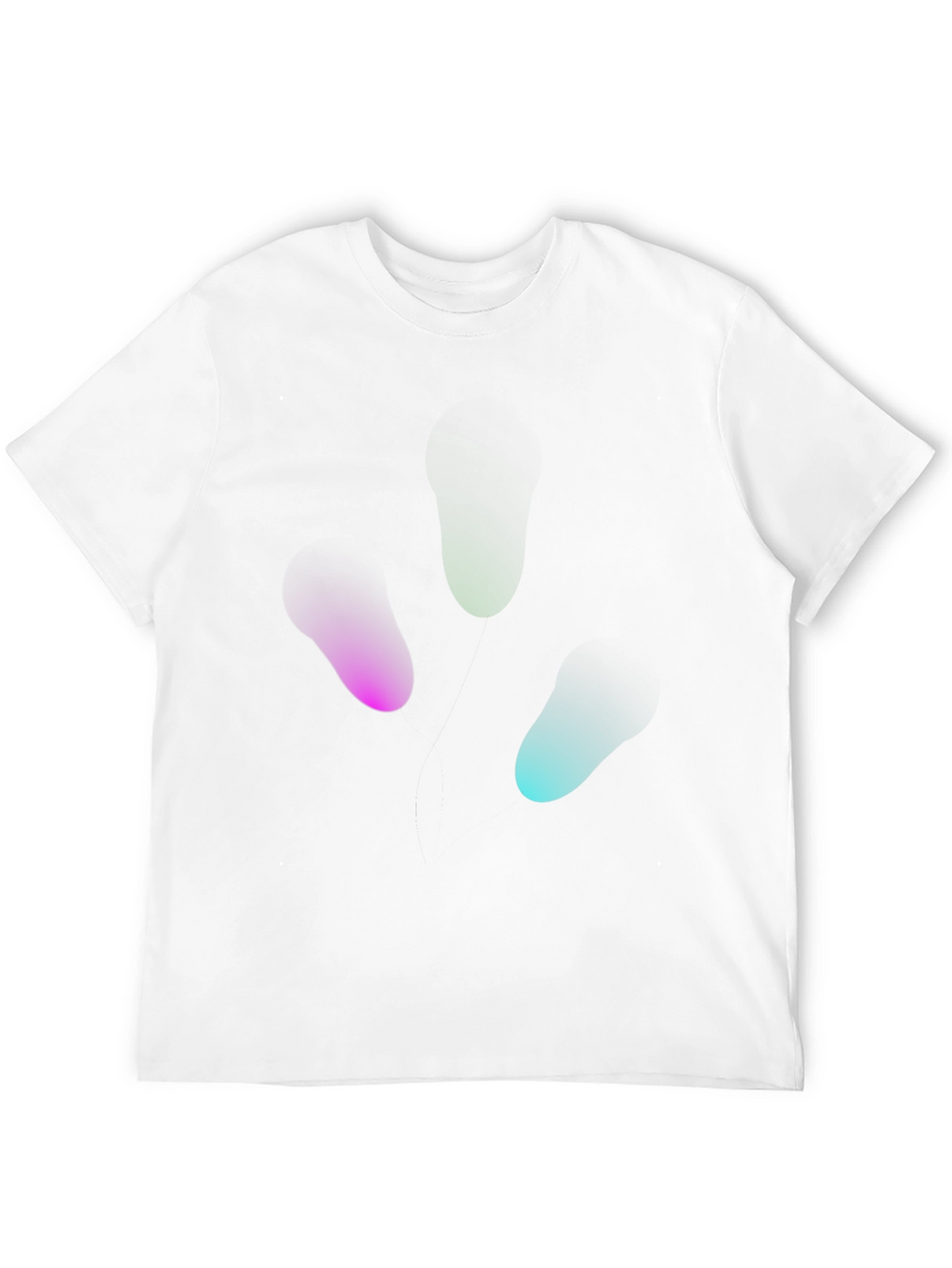 Abstract Blob Graphic Black T-Shirt