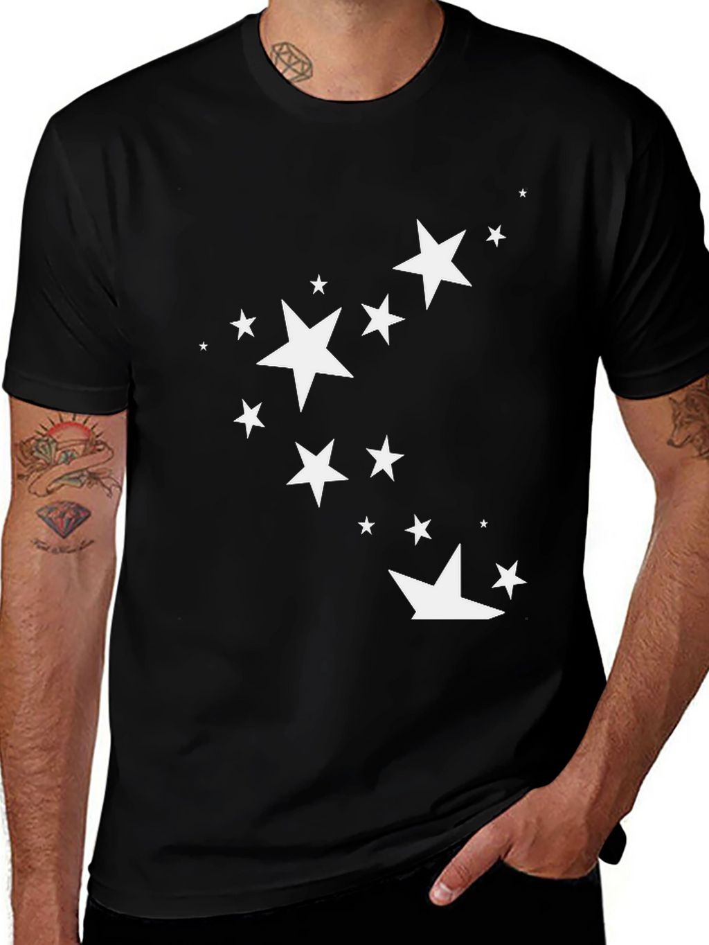 Starry Night Black Tee