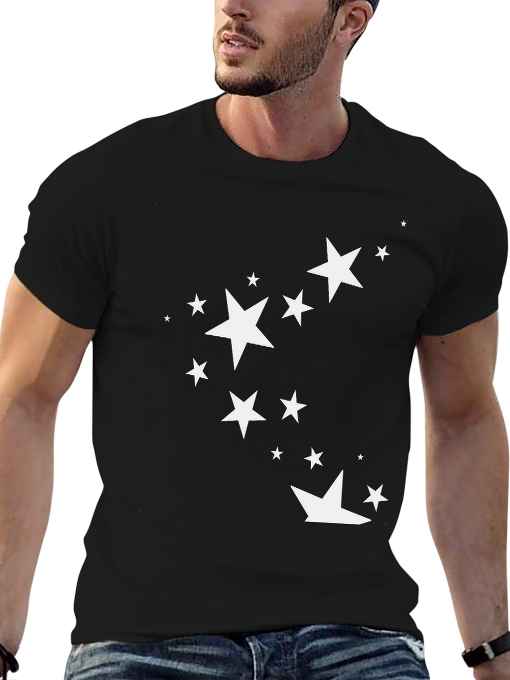 Starry Night Black Tee