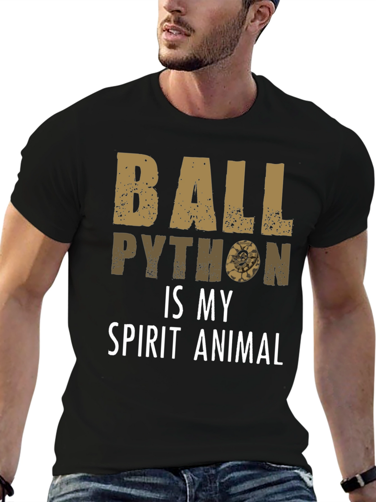 Ball Python Spirit Animal Graphic T-Shirt
