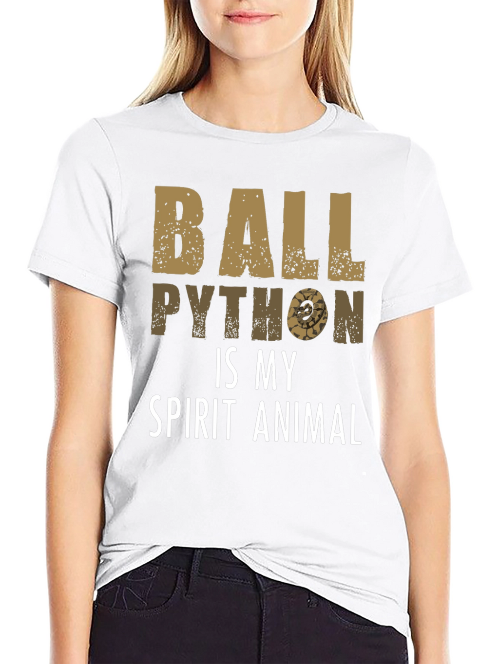 Ball Python Spirit Animal Graphic T-Shirt