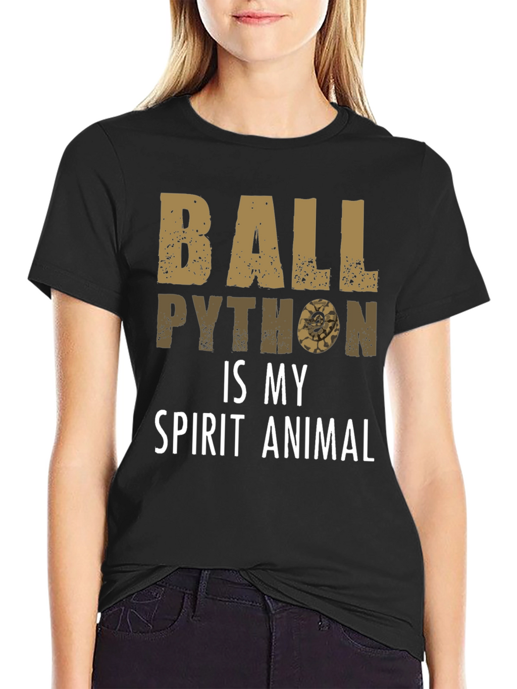 Ball Python Spirit Animal Graphic T-Shirt