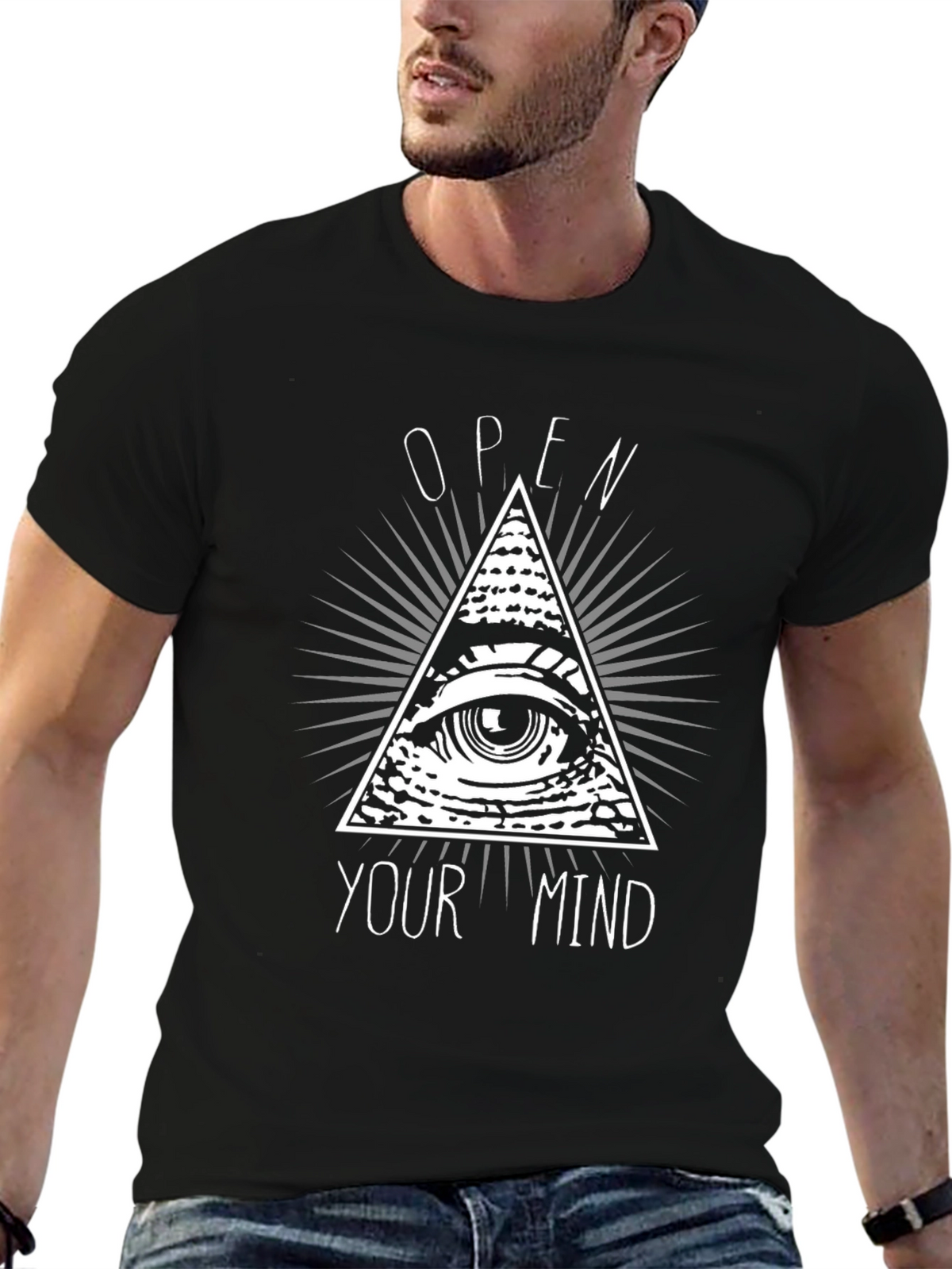 Open Your Mind Graphic Tee - Illuminati T-Shirt