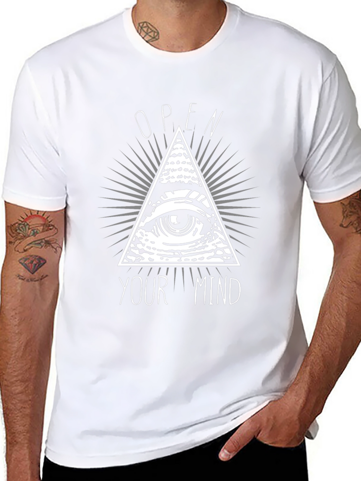 Open Your Mind Graphic Tee - Illuminati T-Shirt