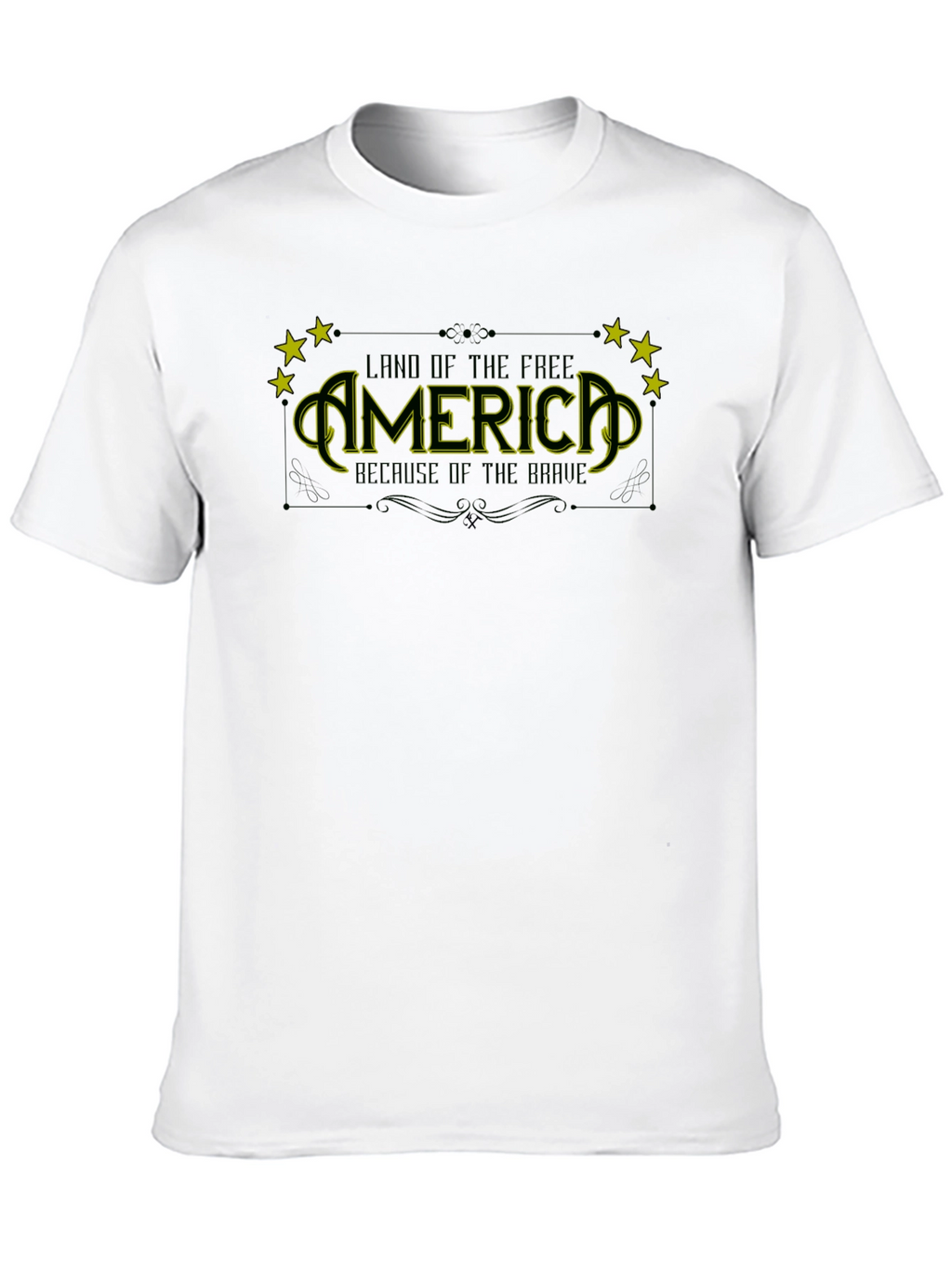 America Land of the Free Black T-Shirt