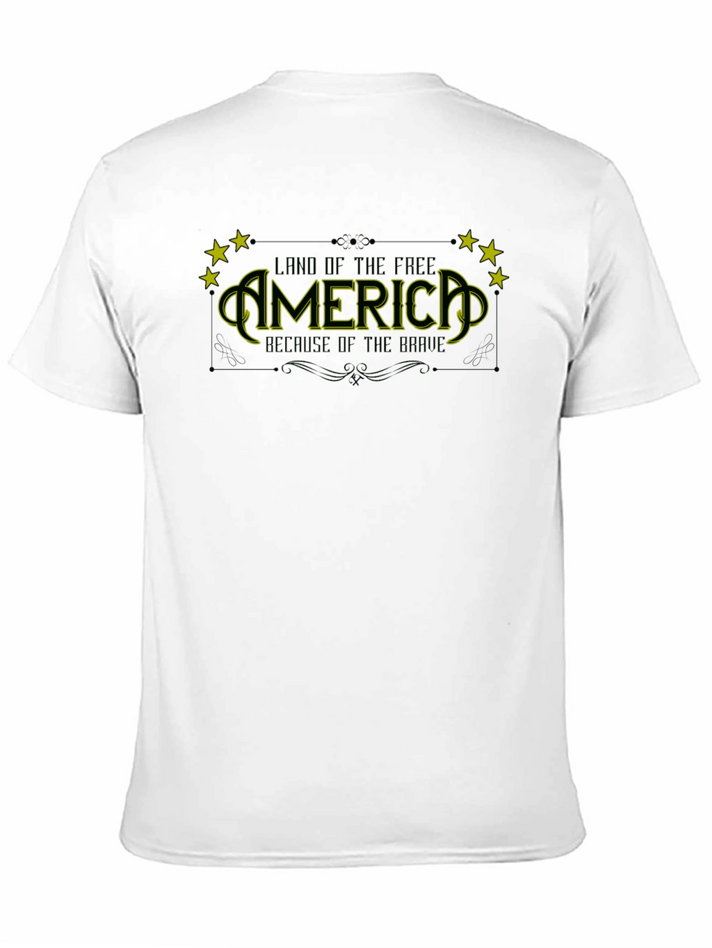 America Land of the Free Black T-Shirt
