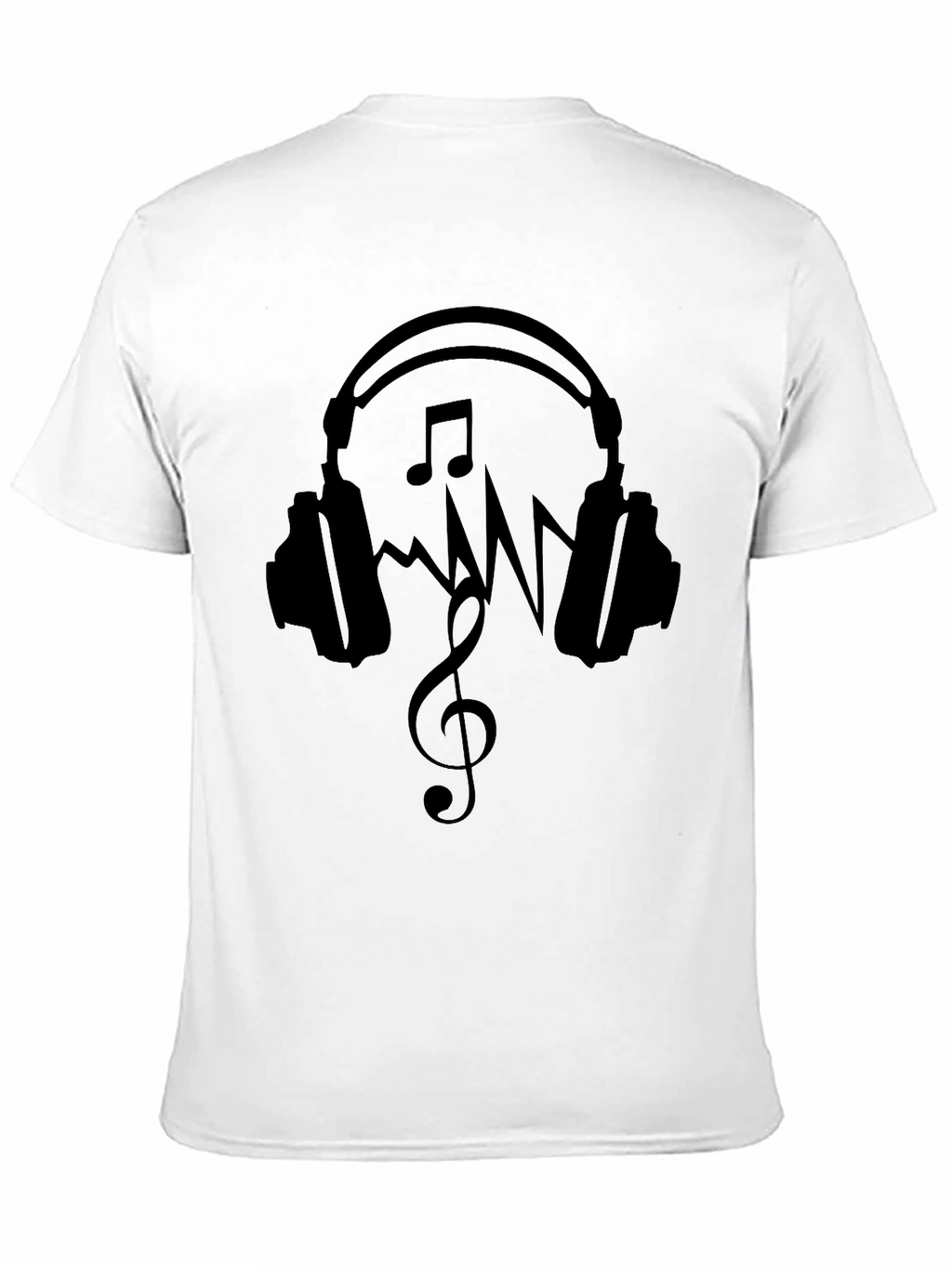 Music Lovers Black Graphic Tee