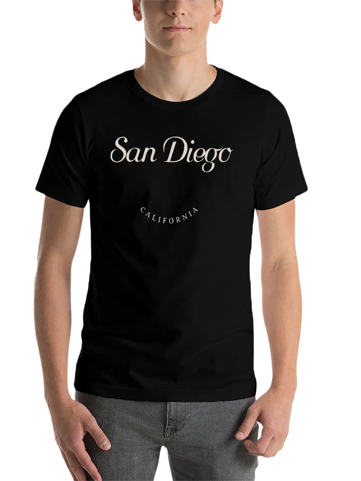 San Diego California Graphic Tee - Black
