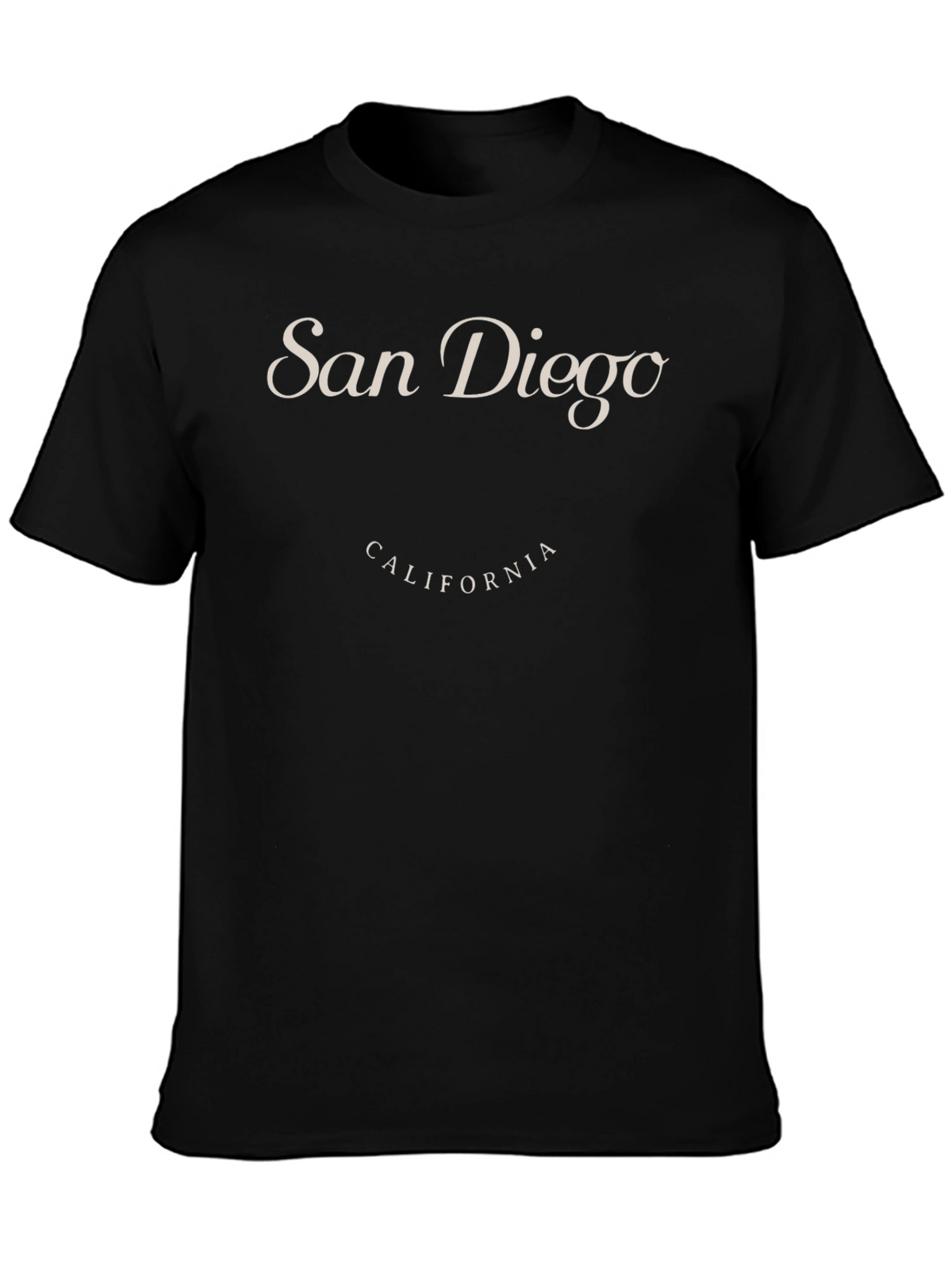 San Diego California Graphic Tee - Black