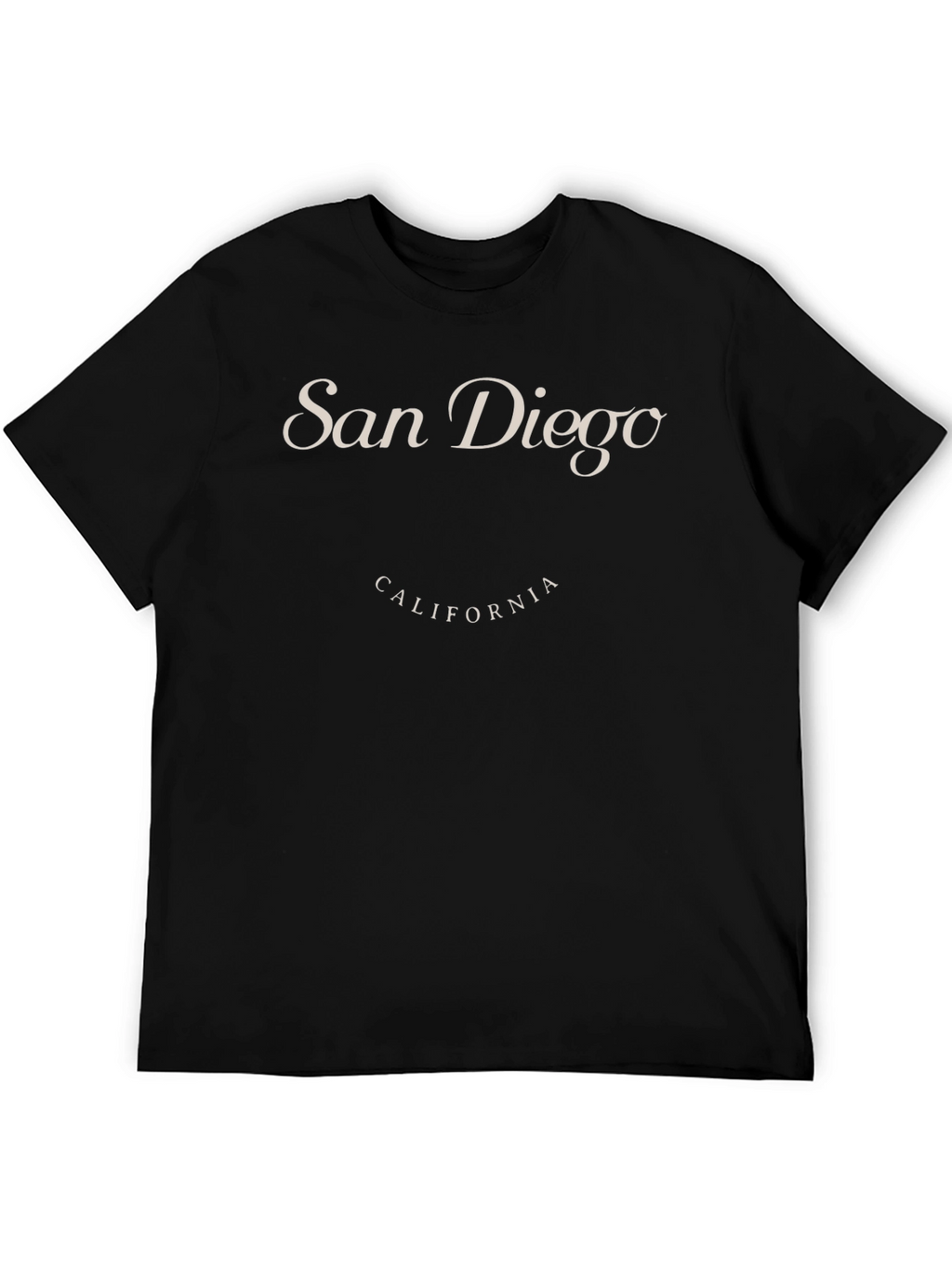 San Diego California Graphic Tee - Black