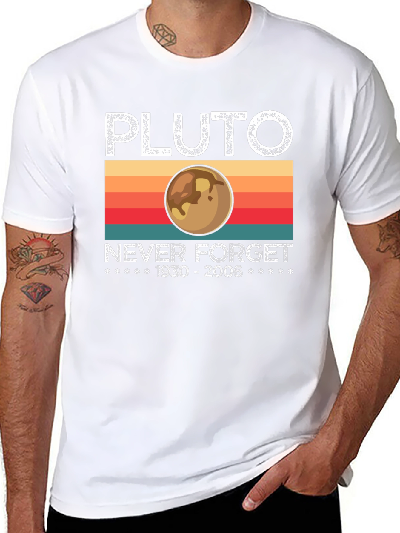 Pluto Never Forget T-Shirt - 1930-2006 Retro