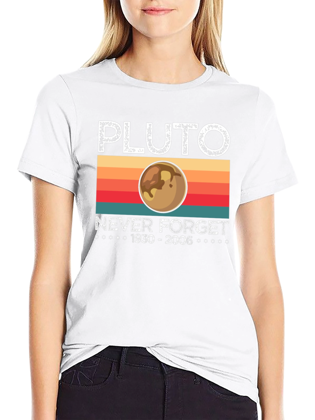 Pluto Never Forget T-Shirt - 1930-2006 Retro