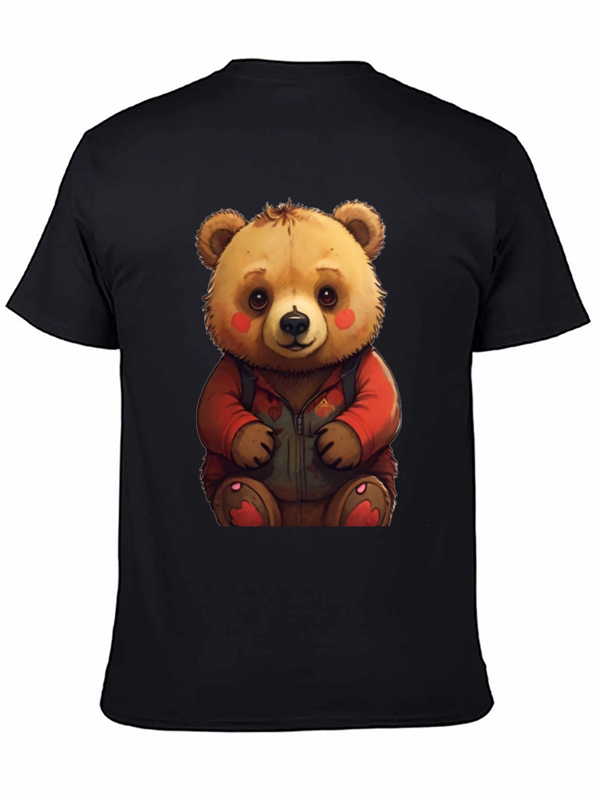 Cute Teddy Bear Graphic Tee - Soft & Comfy
