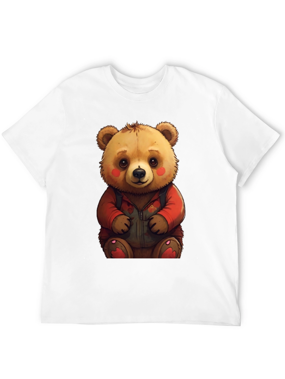 Cute Teddy Bear Graphic Tee - Soft & Comfy