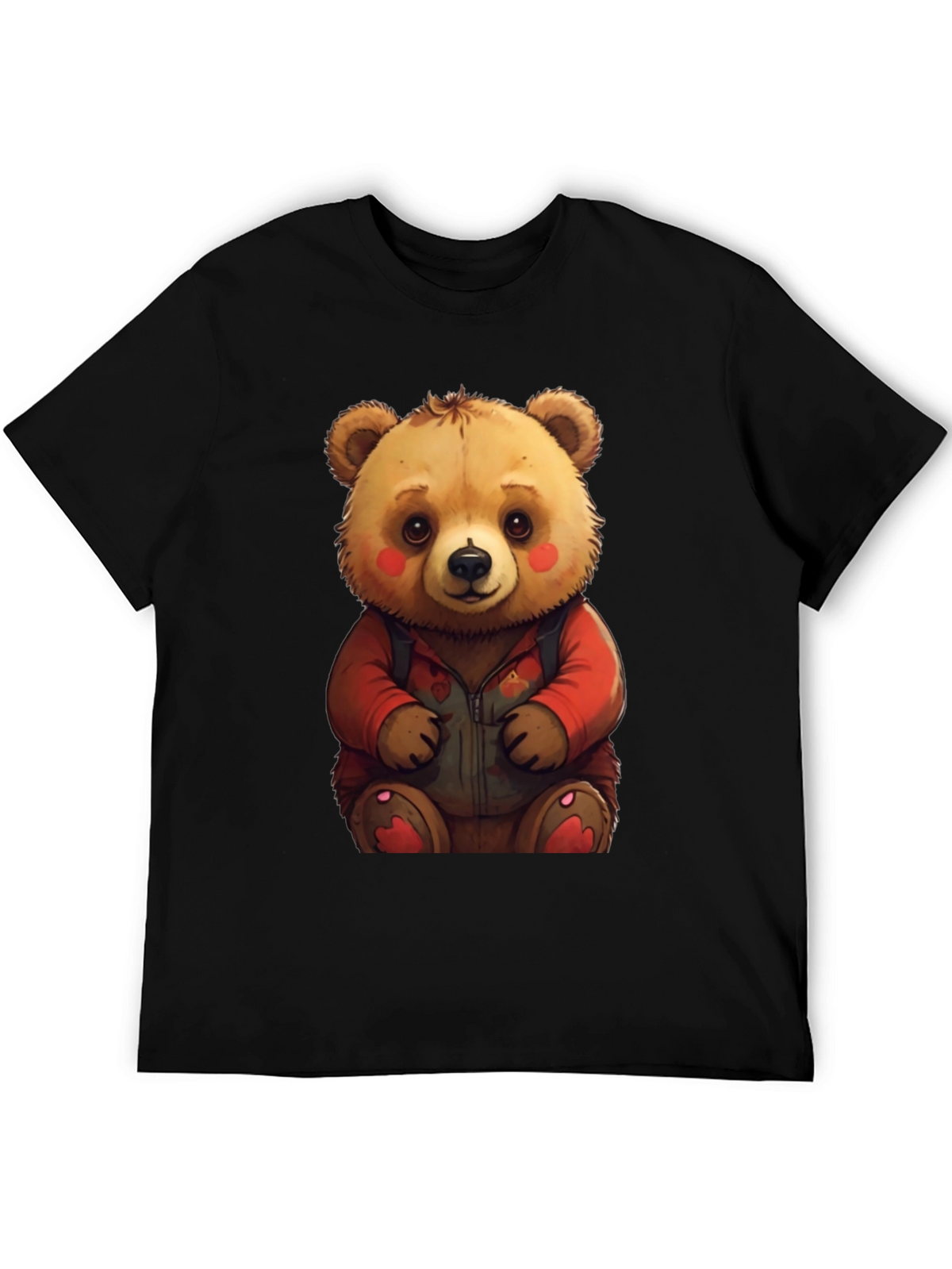 Cute Teddy Bear Graphic Tee - Soft & Comfy
