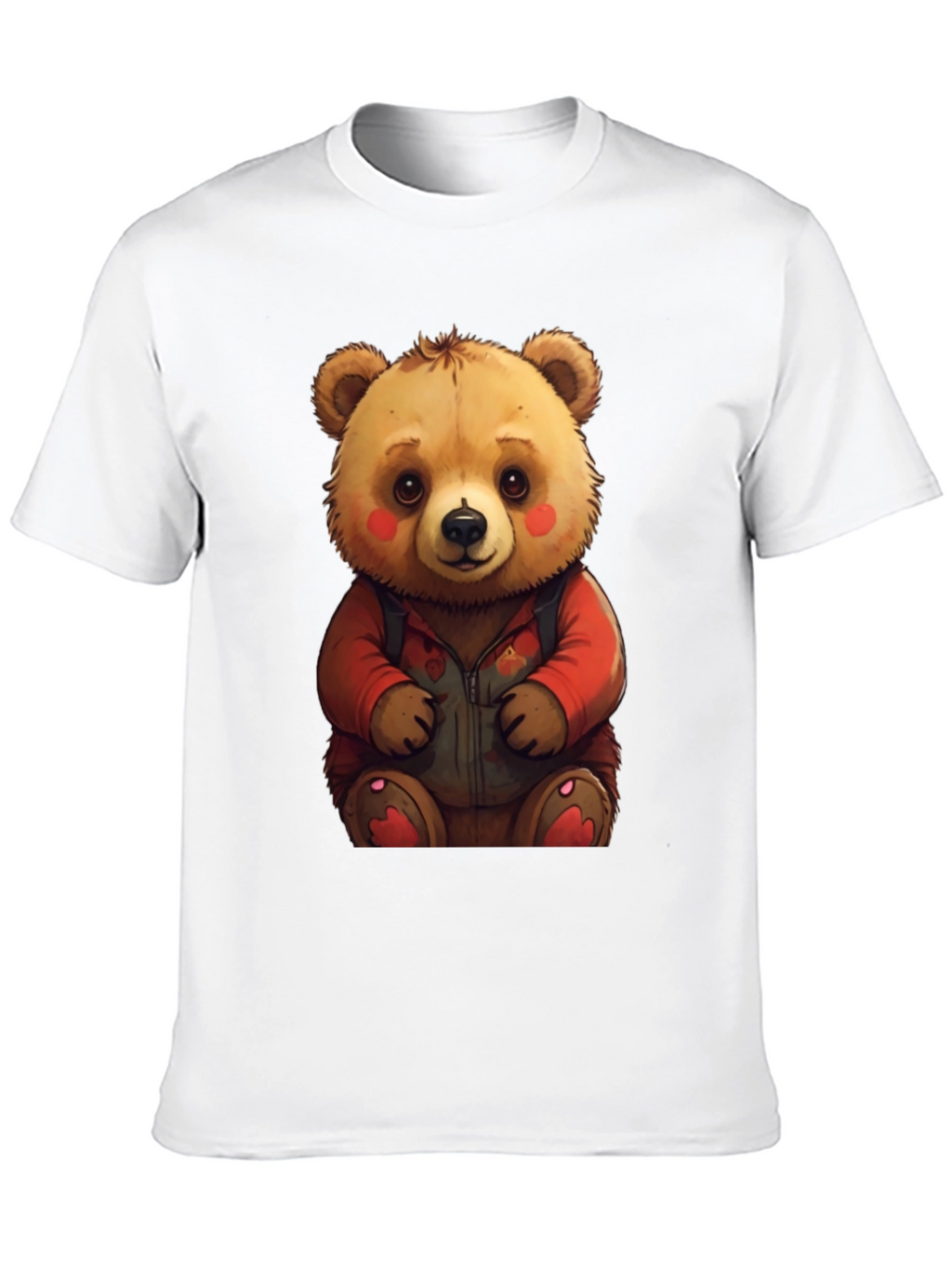 Cute Teddy Bear Graphic Tee - Soft & Comfy