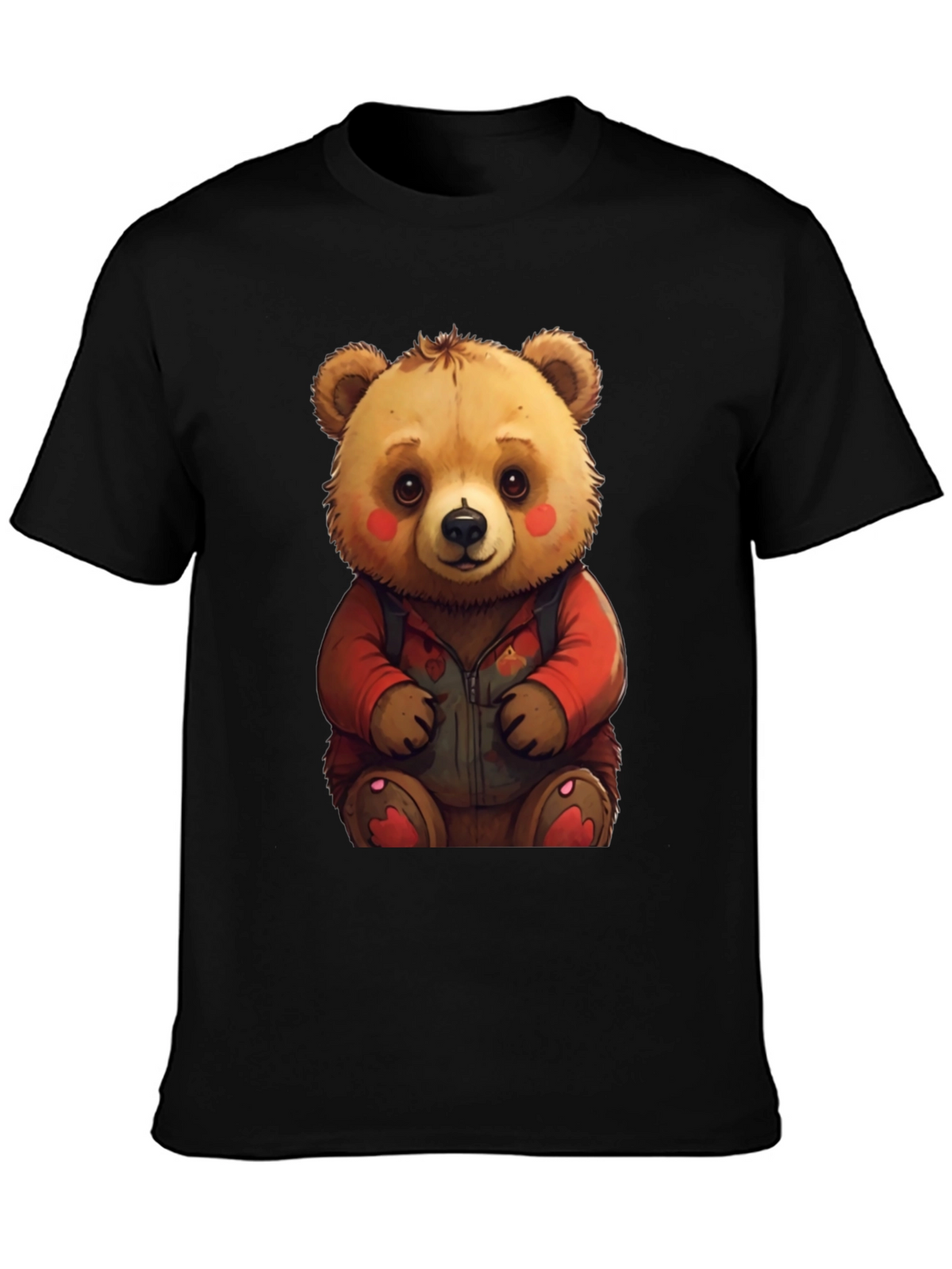 Cute Teddy Bear Graphic Tee - Soft & Comfy