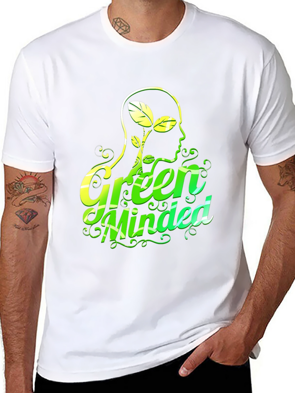 Eco-Conscious Graphic Tee - Green Minded