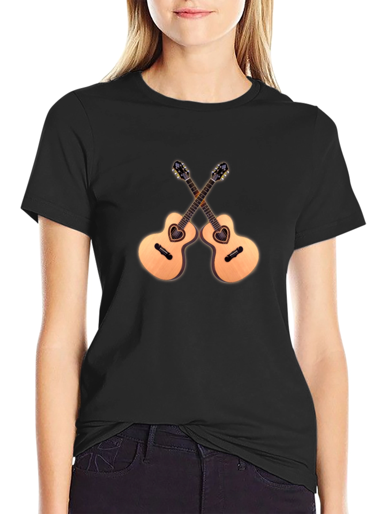 Guitar Heart T-Shirt - Music Lover Tee