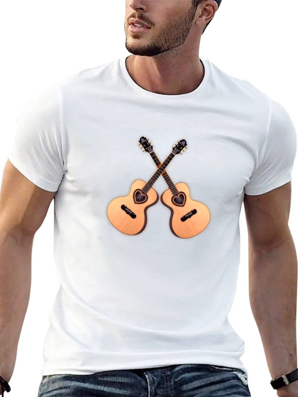 Guitar Heart T-Shirt - Music Lover Tee