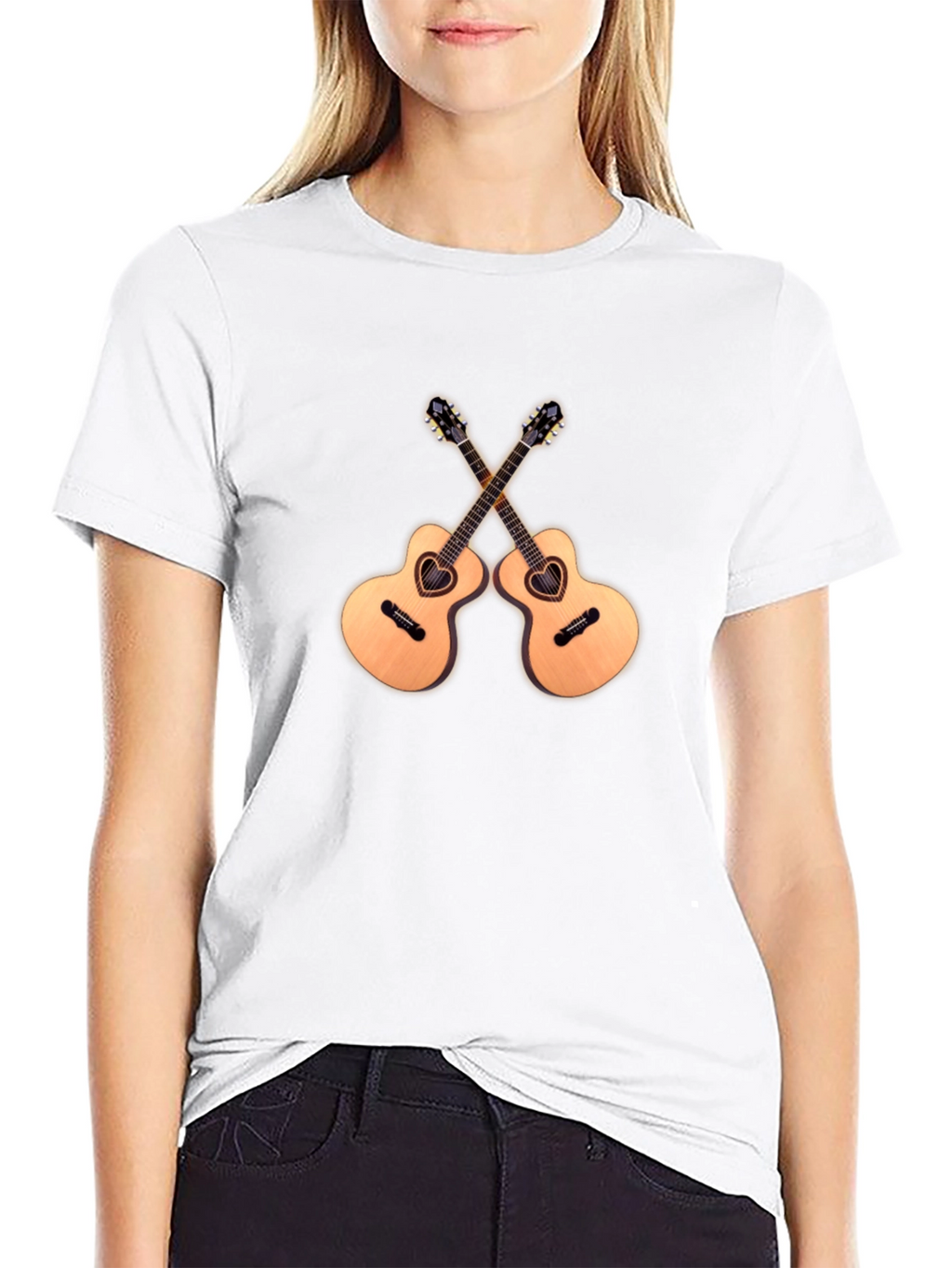 Guitar Heart T-Shirt - Music Lover Tee