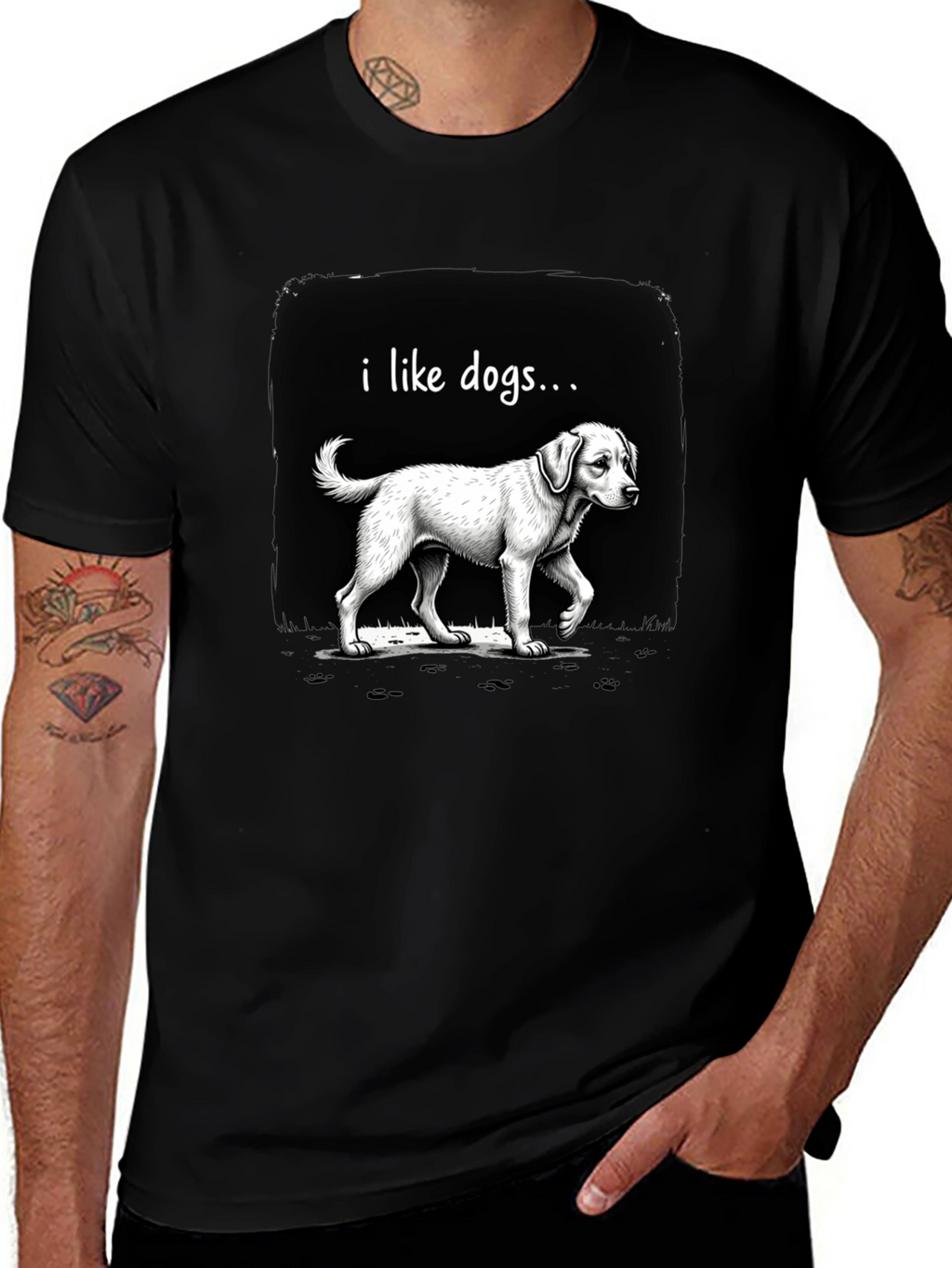 I Like Dogs Graphic T-Shirt