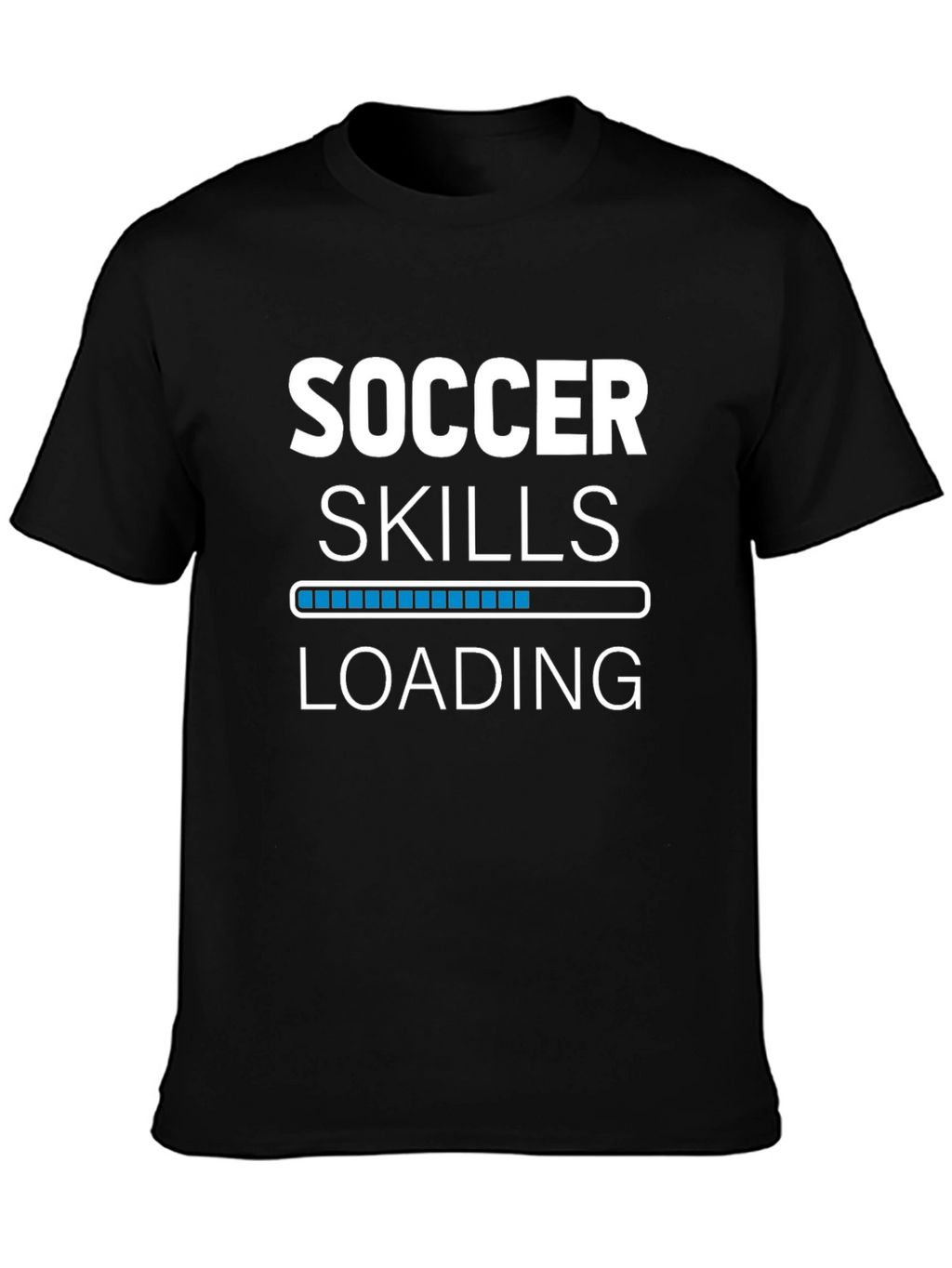 Soccer Skills Loading T-Shirt - Black Graphic Tee