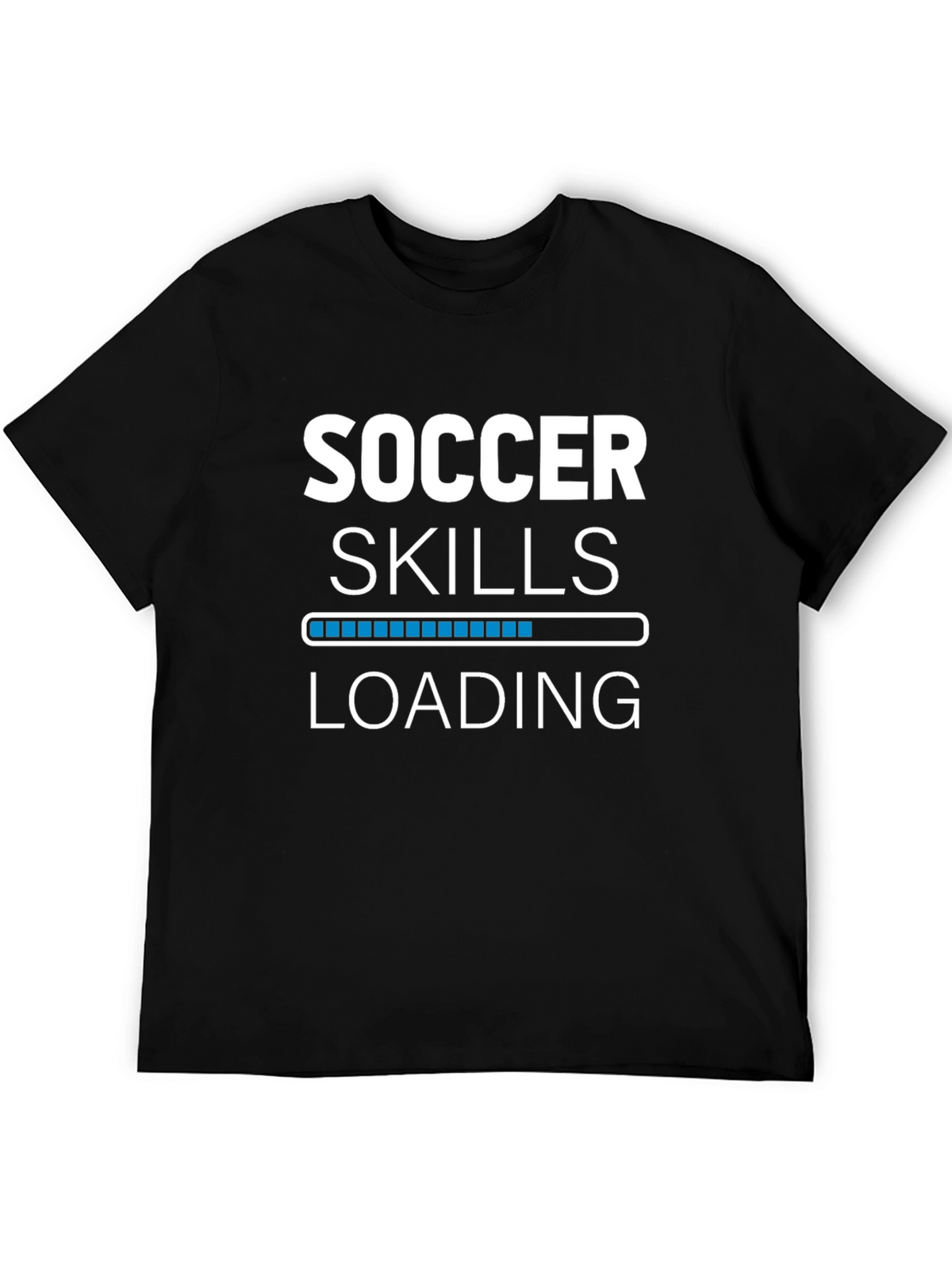Soccer Skills Loading T-Shirt - Black Graphic Tee