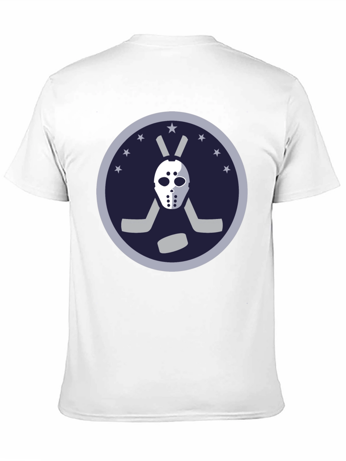 Hockey Mask Graphic Tee - Black Cotton T-Shirt