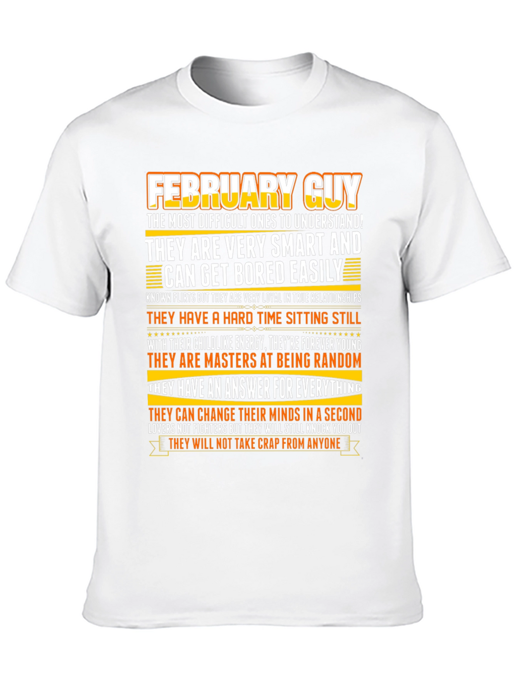February Guy Zodiac Birthday T-Shirt