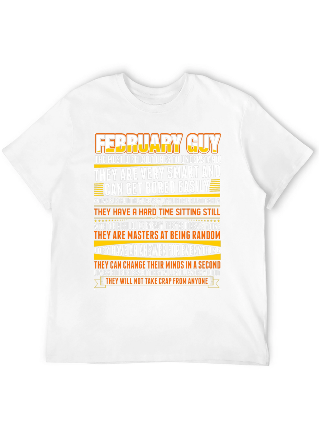 February Guy Zodiac Birthday T-Shirt
