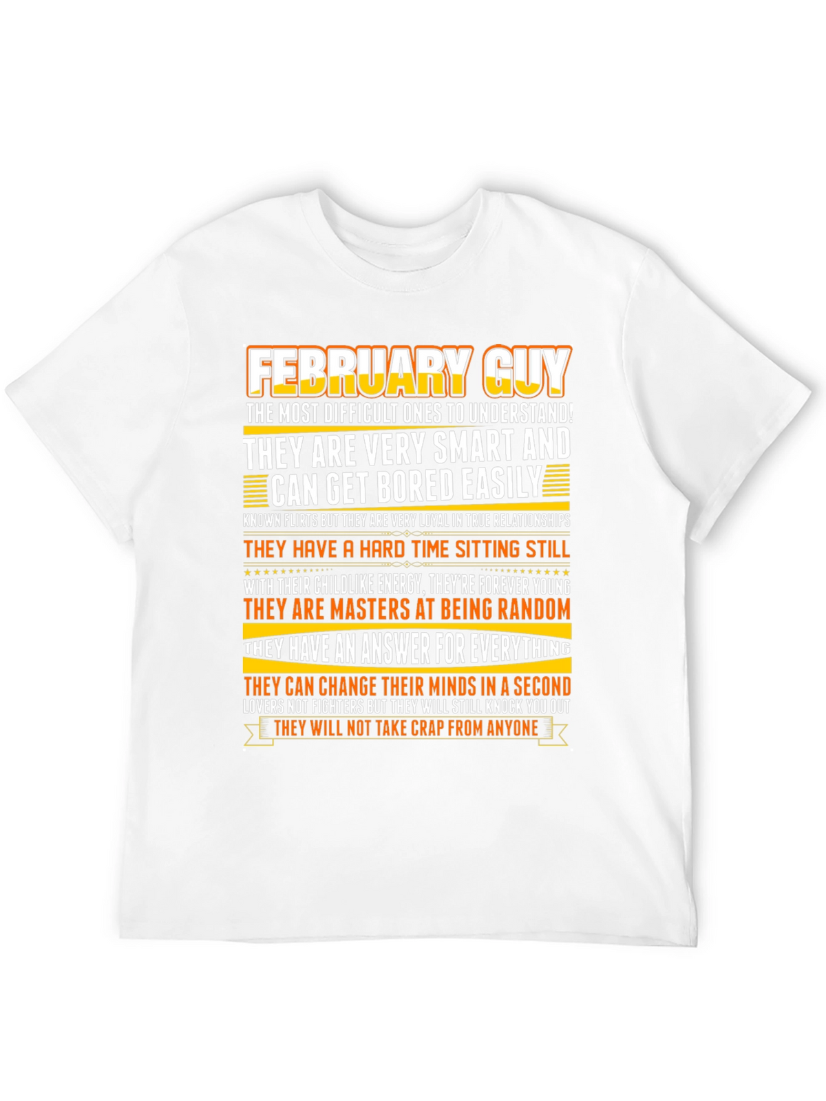 February Guy Zodiac Birthday T-Shirt