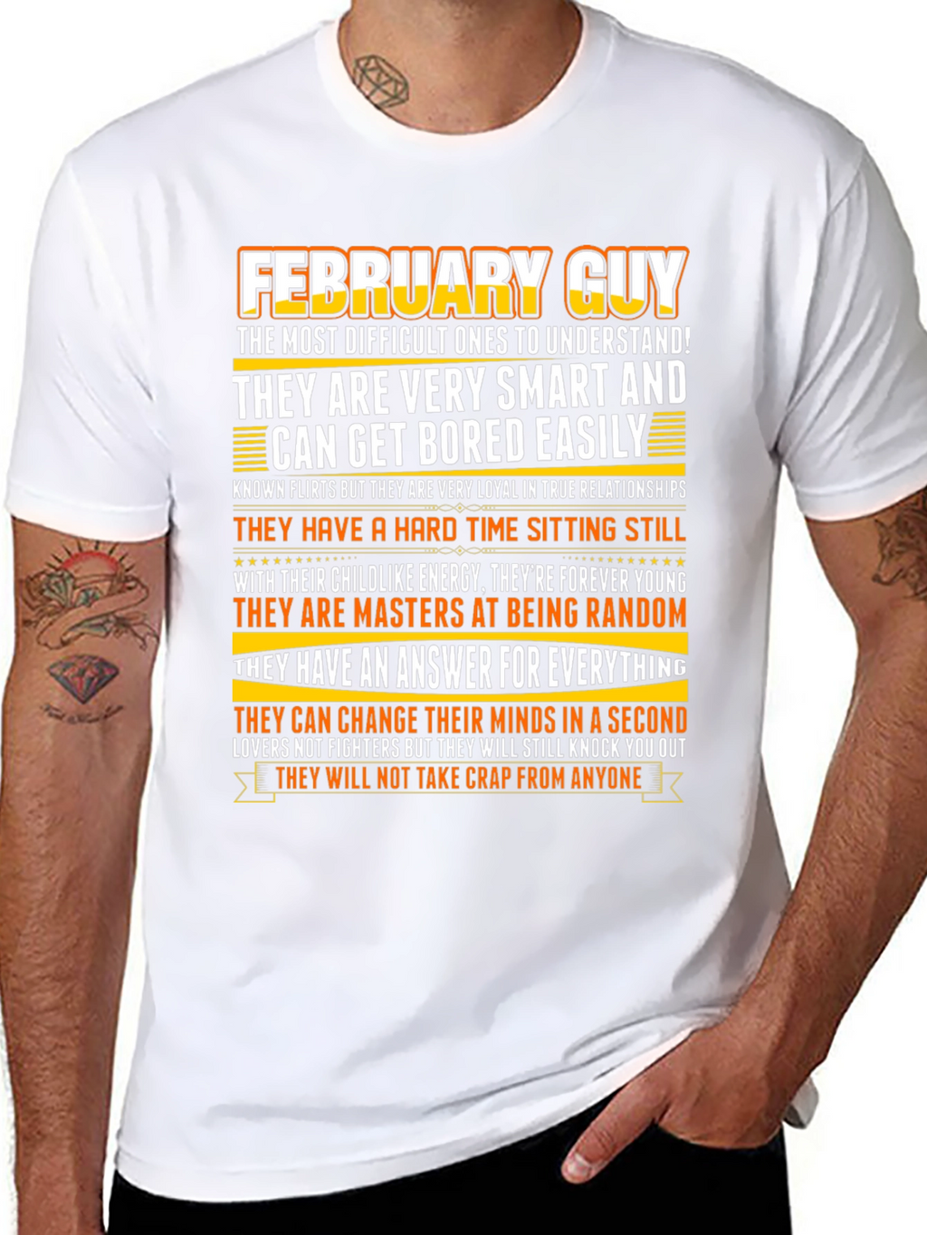 February Guy Zodiac Birthday T-Shirt