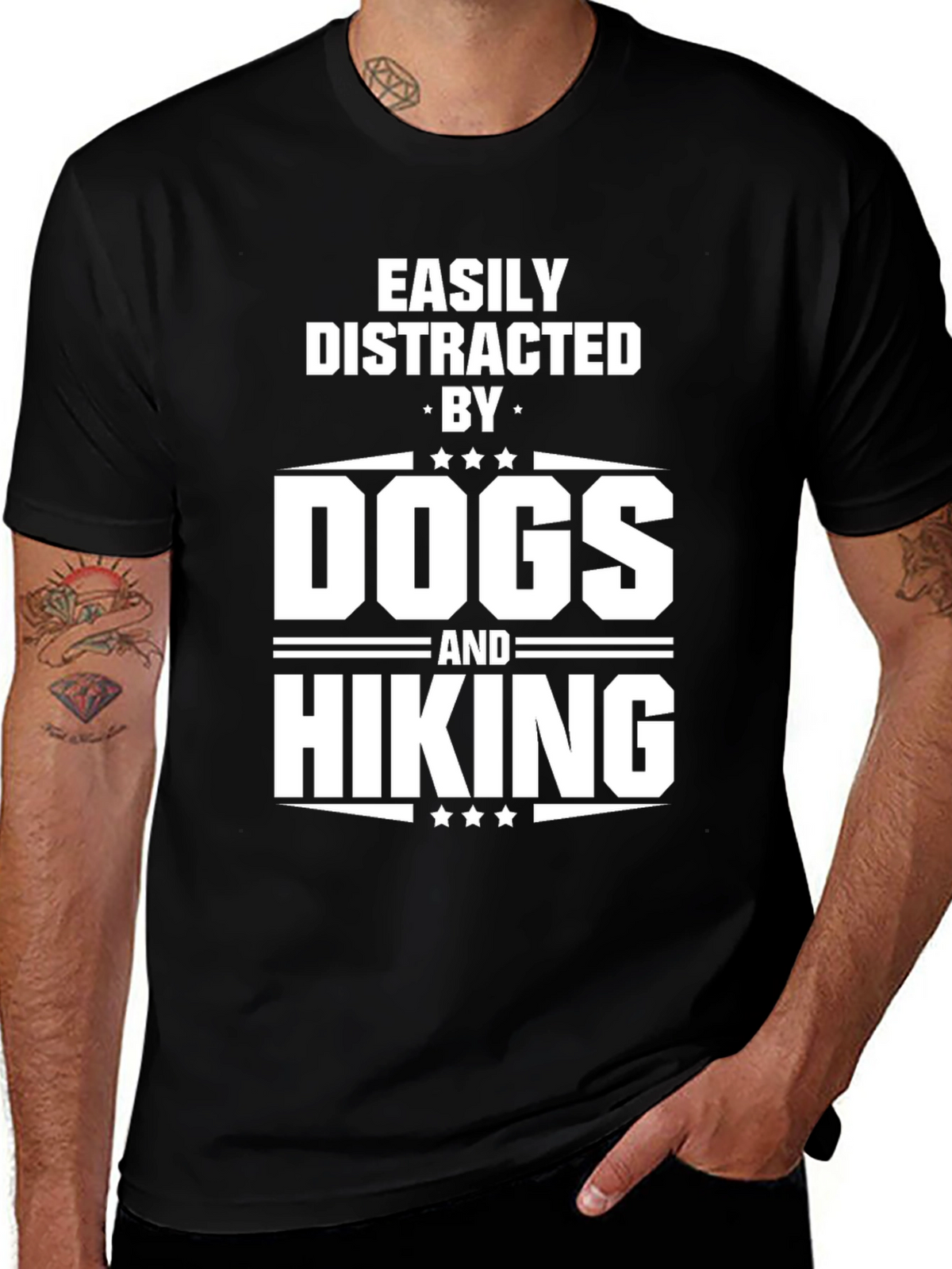 Easily Distracted By Dogs and Hiking T-Shirt