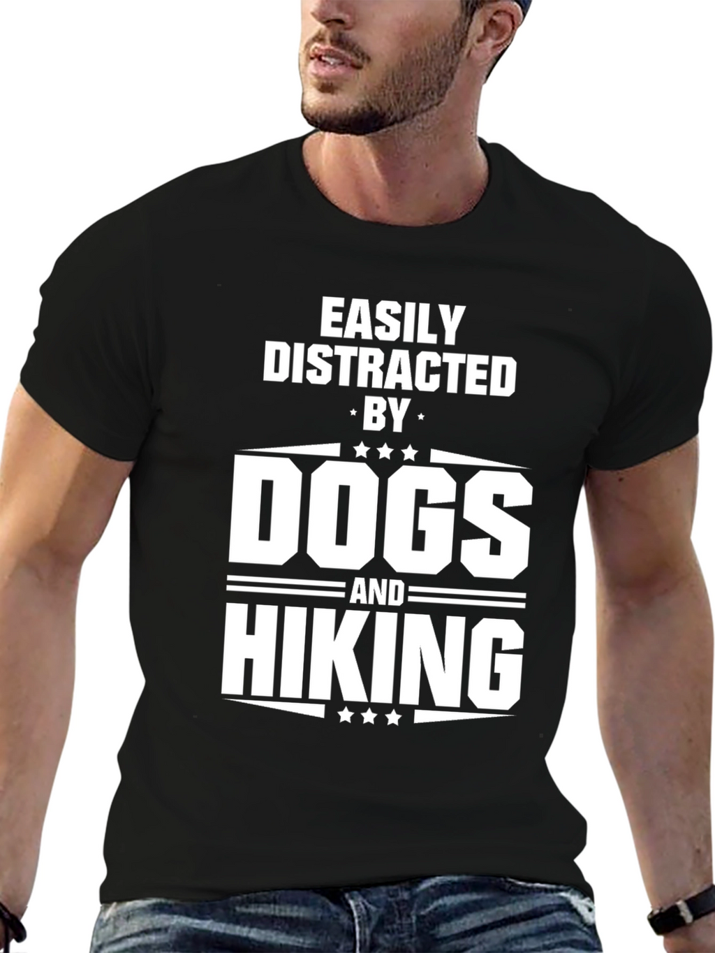Easily Distracted By Dogs and Hiking T-Shirt