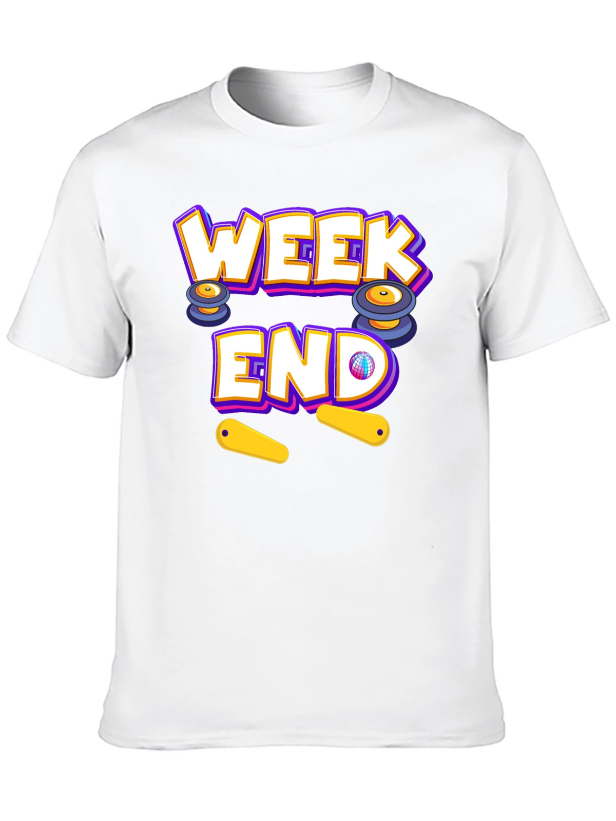 Weekend Pinball T-Shirt - Fun Casual Wear