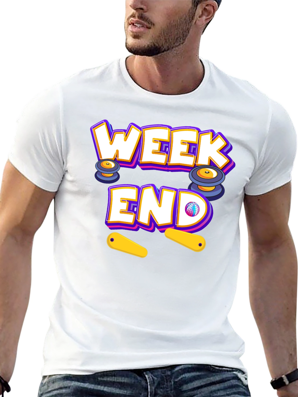 Weekend Pinball T-Shirt - Fun Casual Wear