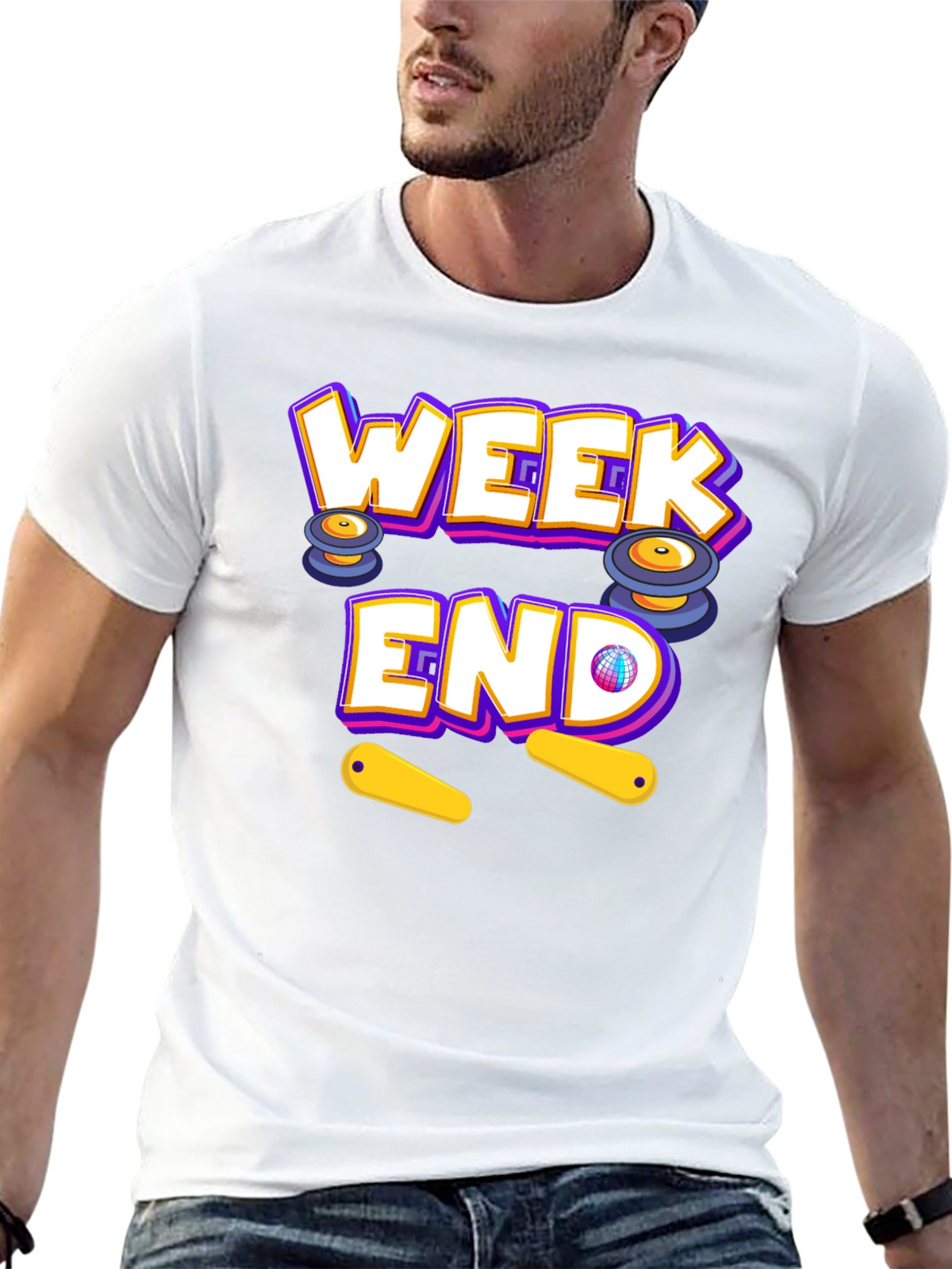 Weekend Pinball T-Shirt - Fun Casual Wear