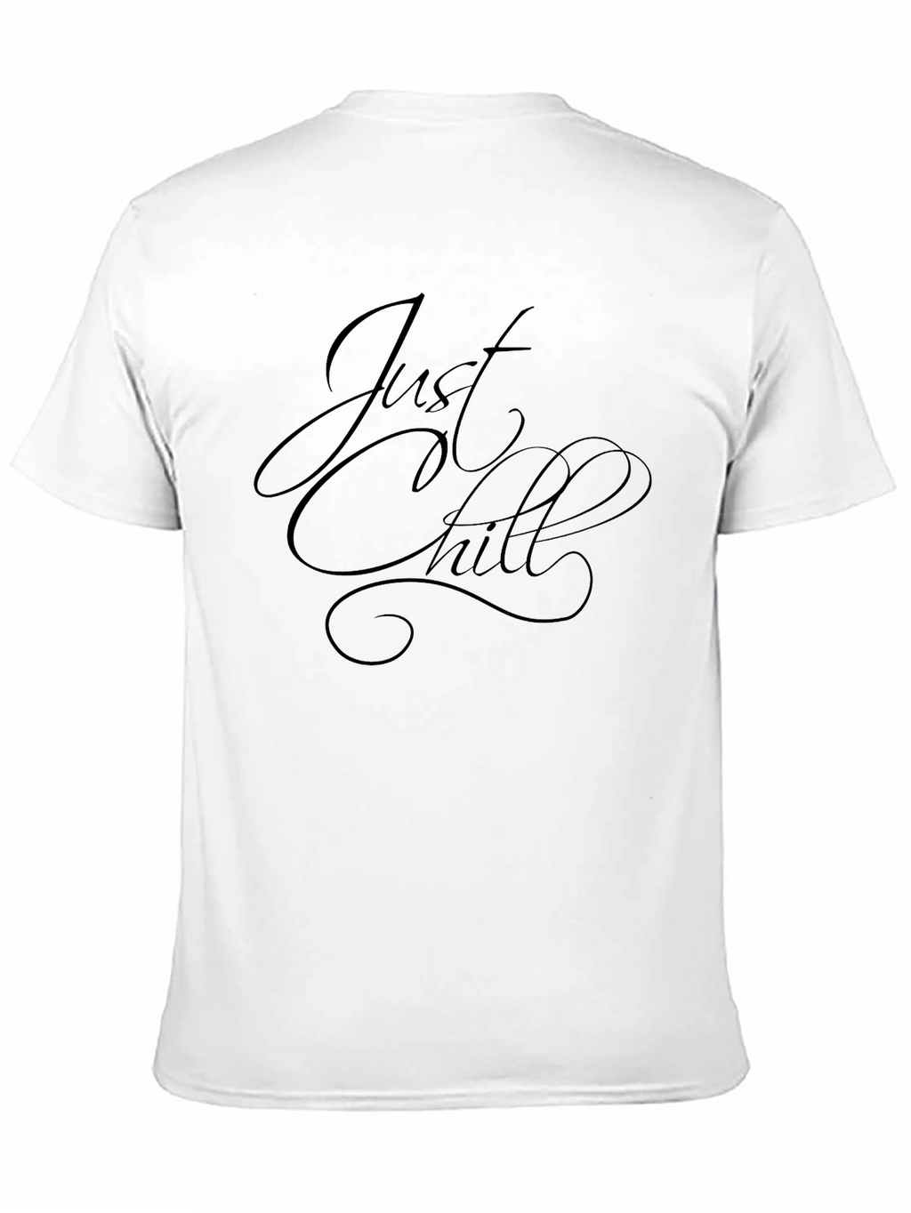 Just Chill Black Graphic Tee