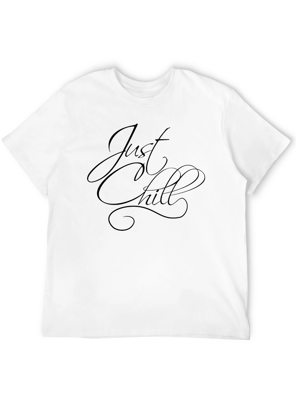 Just Chill Black Graphic Tee