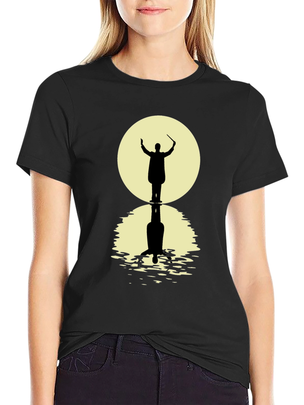 Conductor Silhouette Graphic Tee - Black