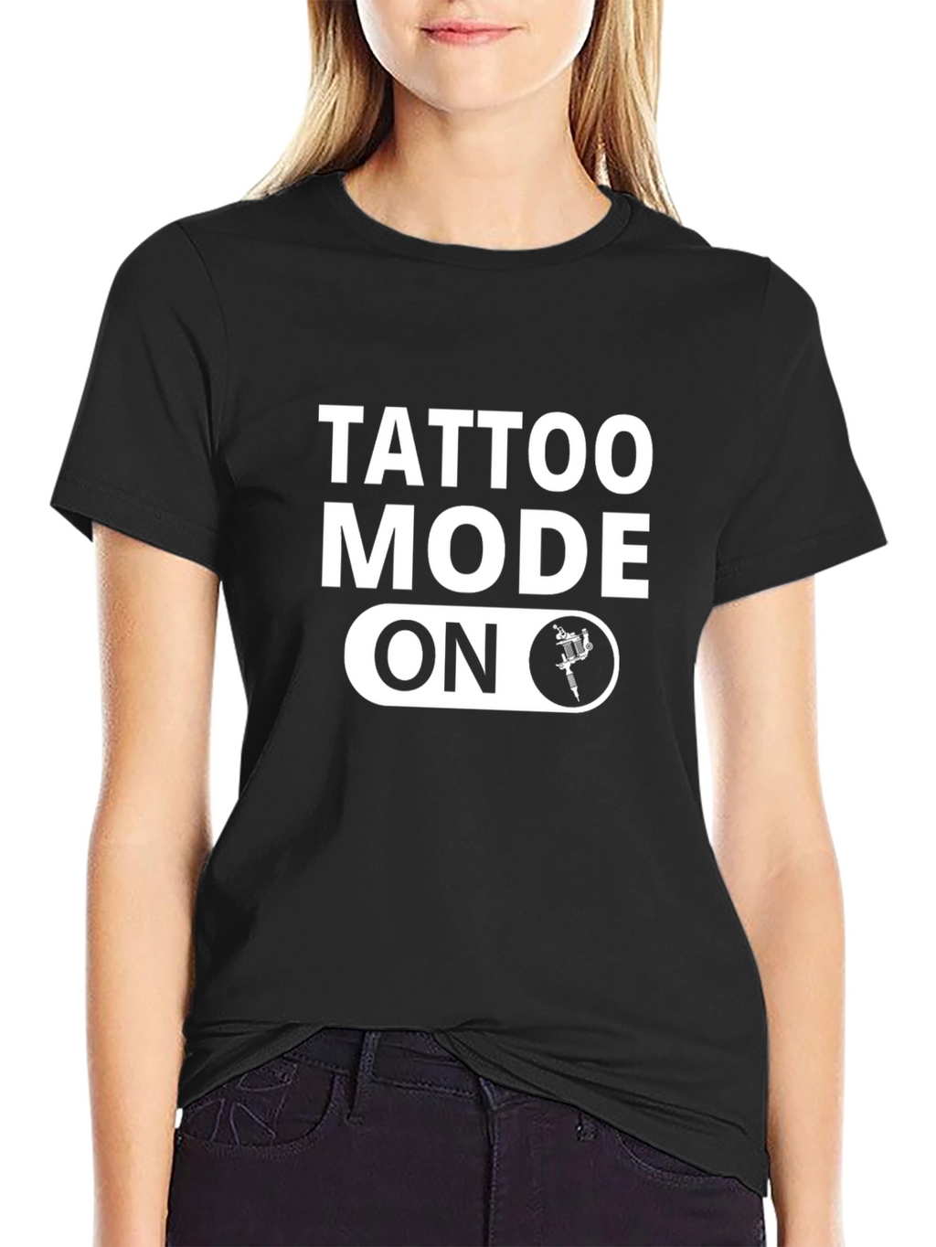 Tattoo Mode On Black T-Shirt