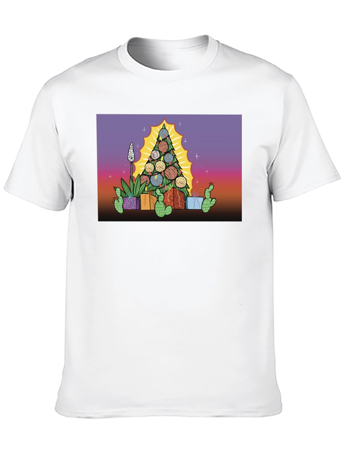 Cactus Christmas Tree Graphic Tee