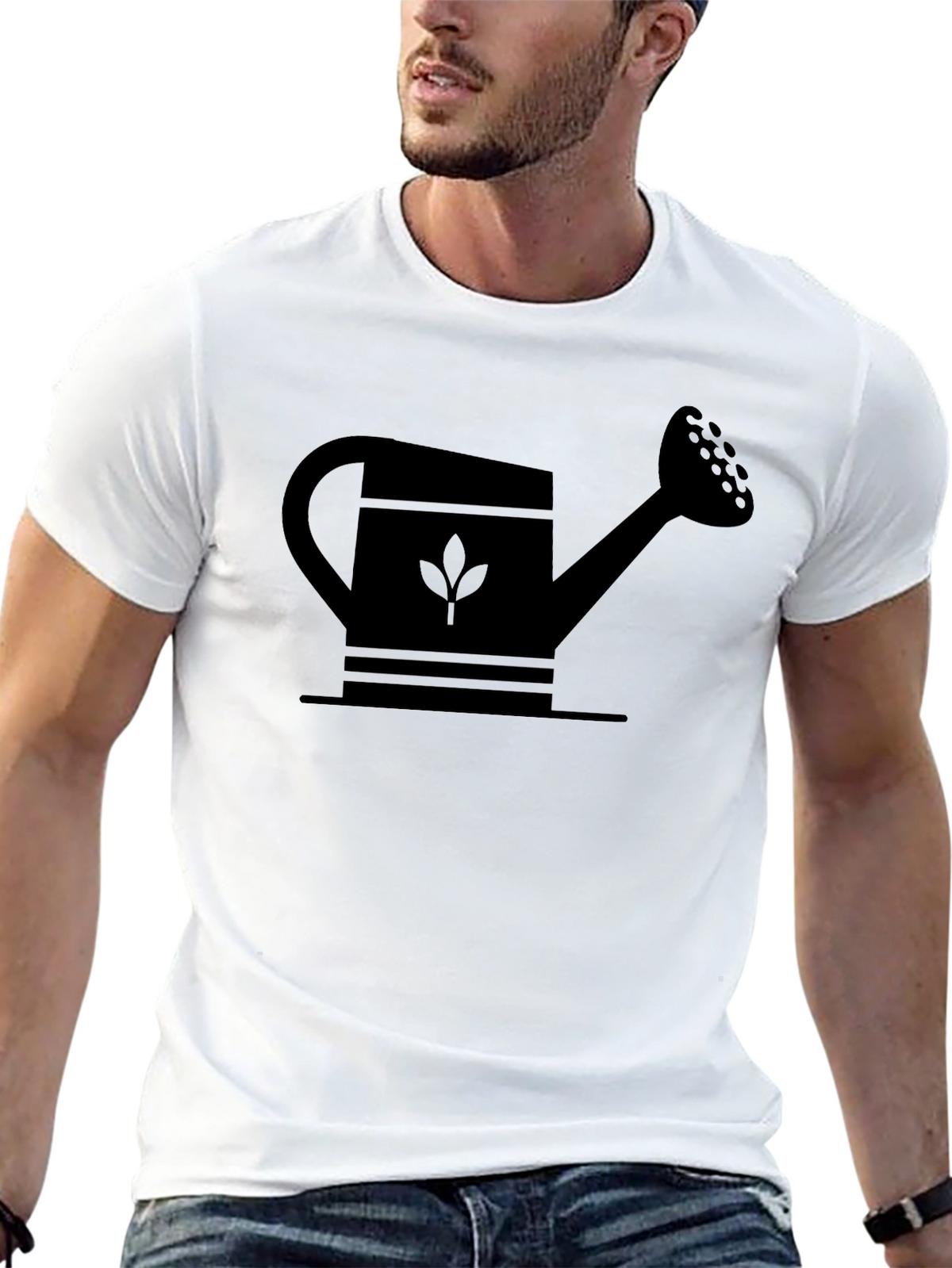 Black Watering Can Graphic Tee