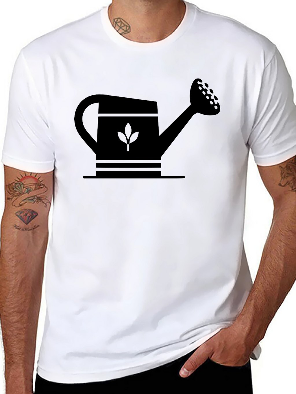 Black Watering Can Graphic Tee