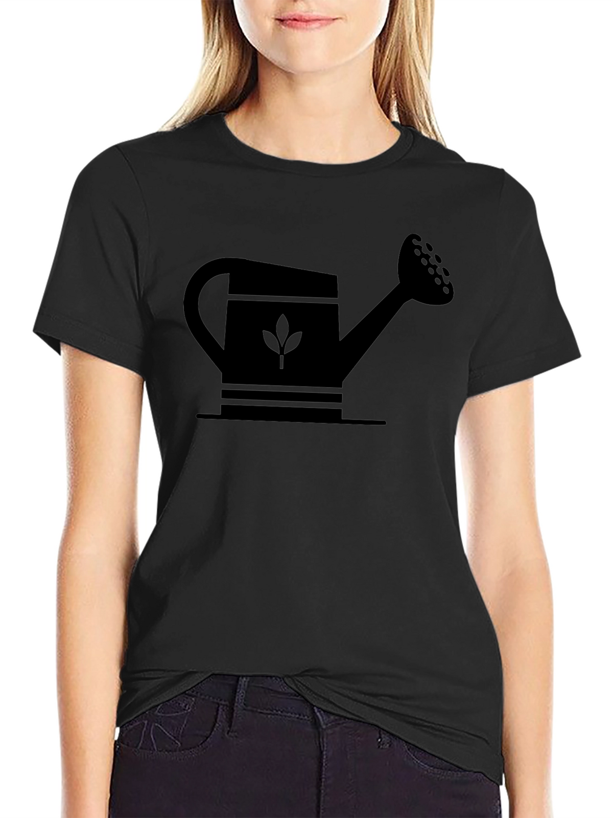 Black Watering Can Graphic Tee