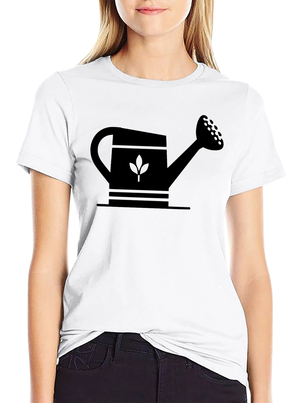 Black Watering Can Graphic Tee