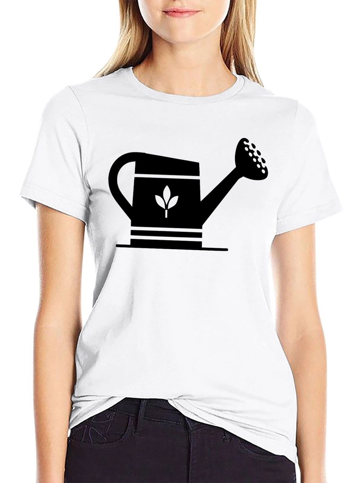 Black Watering Can Graphic Tee
